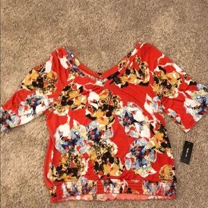 3/4 Sleeve Colorful Top